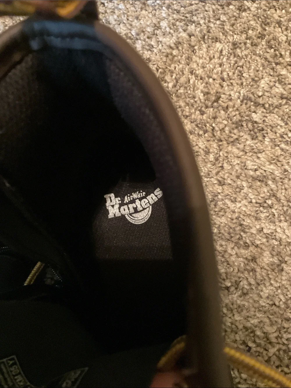 Youth Size 2 Dr. Martens Air Wair 1460 LaceUp Boots with Side Zipper